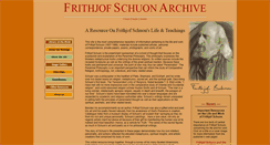 Desktop Screenshot of frithjofschuon.net