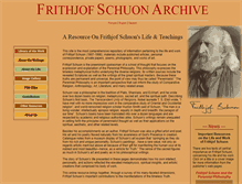 Tablet Screenshot of frithjofschuon.net