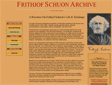 Tablet Screenshot of frithjofschuon.info